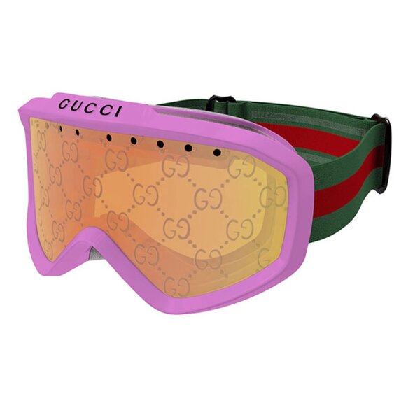 NEW GUCCI SKI MASK, UNISEX GUCCI ORANGE GREEN UNISEX SUNGLASSES FOR SKI - Picture 1 of 2
